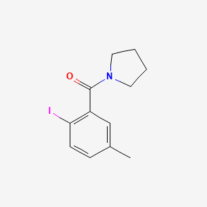 molecular formula C12H14INO B8151877 (2-Iodo-5-methylphenyl)(pyrrolidin-1-yl)methanone 