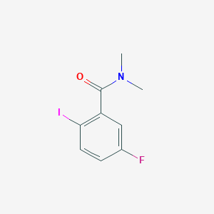 molecular formula C9H9FINO B8151893 5-Fluoro-2-iodo-N,N-dimethylbenzamide 