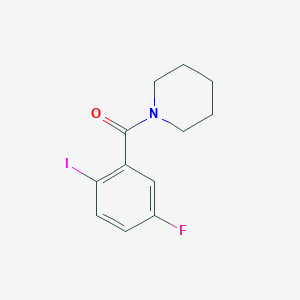 molecular formula C12H13FINO B8151908 (5-Fluoro-2-iodophenyl)(piperidin-1-yl)methanone 