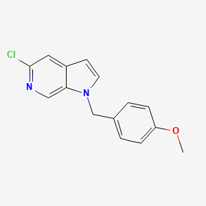 molecular formula C15H13ClN2O B8151914 5-Chloro-1-(4-methoxybenzyl)-1H-pyrrolo [2, 3-c]pyridine 