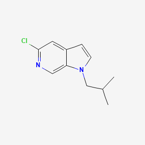 molecular formula C11H13ClN2 B8151934 5-Chloro-1-isobutyl-1H-pyrrolo[2,3-c]pyridine 