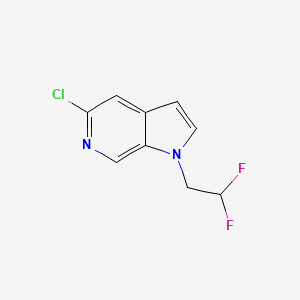 molecular formula C9H7ClF2N2 B8151943 5-Chloro-1-(2,2-difluoroethyl)-1H-pyrrolo[2,3-c]pyridine 