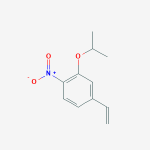 molecular formula C11H13NO3 B8151993 2-Isopropoxy-1-nitro-4-vinylbenzene 