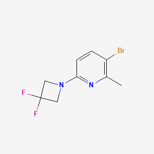 molecular formula C9H9BrF2N2 B8152002 3-Bromo-6-(3,3-difluoro-azetidin-1-yl)-2-methyl-pyridine 