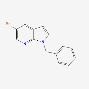 molecular formula C14H11BrN2 B8152224 1-Benzyl-5-bromo-1H-pyrrolo[2,3-b]pyridine 