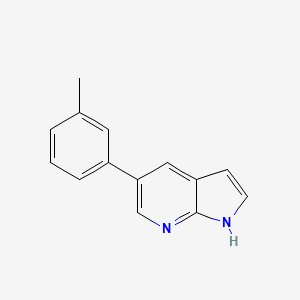 molecular formula C14H12N2 B8152231 5-(m-tolyl)-1H-pyrrolo[2,3-b]pyridine 