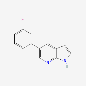 molecular formula C13H9FN2 B8152240 5-(3-Fluoro-phenyl)-1H-pyrrolo[2,3-b]pyridine 