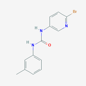 molecular formula C13H12BrN3O B8152304 N-(6-bromo-3-pyridinyl)-N'-(3-methylphenyl)urea 