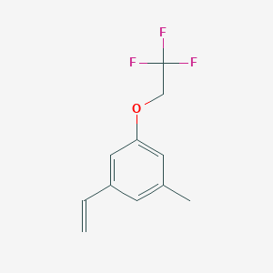 molecular formula C11H11F3O B8152474 1-Methyl-3-(2,2,2-trifluoroethoxy)-5-vinylbenzene 