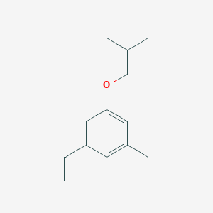molecular formula C13H18O B8152488 1-Isobutoxy-3-methyl-5-vinylbenzene 