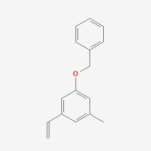 molecular formula C16H16O B8152502 1-(Benzyloxy)-3-methyl-5-vinylbenzene 