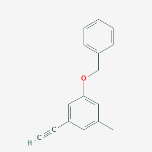 molecular formula C16H14O B8152507 1-(Benzyloxy)-3-ethynyl-5-methylbenzene 