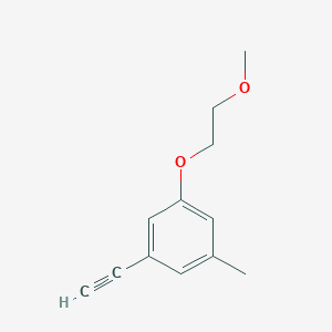 molecular formula C12H14O2 B8152533 1-Ethynyl-3-(2-methoxyethoxy)-5-methylbenzene 