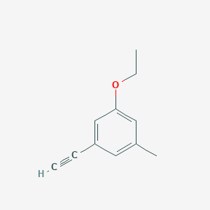 molecular formula C11H12O B8152538 1-Ethoxy-3-ethynyl-5-methylbenzene 
