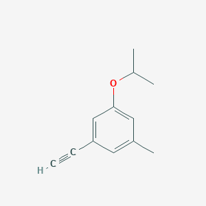 molecular formula C12H14O B8152539 1-Ethynyl-3-isopropoxy-5-methylbenzene 