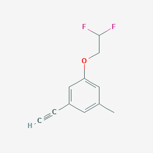 molecular formula C11H10F2O B8152541 1-(2,2-Difluoroethoxy)-3-ethynyl-5-methylbenzene 
