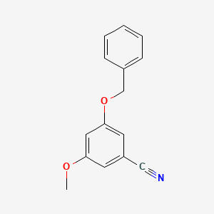 molecular formula C15H13NO2 B8152555 3-(Benzyloxy)-5-methoxybenzonitrile 