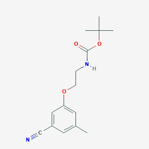 molecular formula C15H20N2O3 B8152573 tert-Butyl (2-(3-cyano-5-methylphenoxy)ethyl)carbamate 