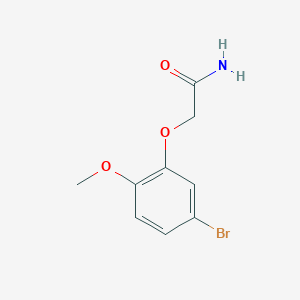 molecular formula C9H10BrNO3 B8152661 2-(5-Bromo-2-methoxy-phenoxy)-acetamide 