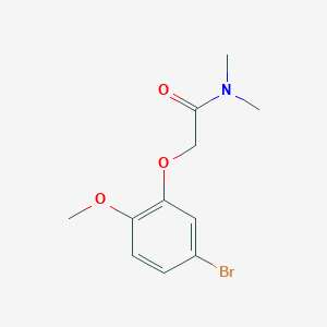 molecular formula C11H14BrNO3 B8152665 2-(5-Bromo-2-methoxy-phenoxy)-N,N-dimethyl-acetamide 