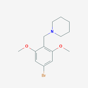 molecular formula C14H20BrNO2 B8152704 1-(4-Bromo-2,6-dimethoxybenzyl)piperidine 