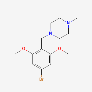 molecular formula C14H21BrN2O2 B8152708 1-(4-Bromo-2,6-dimethoxybenzyl)-4-methylpiperazine 