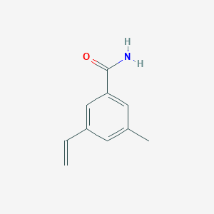 molecular formula C10H11NO B8152754 3-Methyl-5-vinylbenzamide 