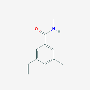 molecular formula C11H13NO B8152757 N,3-Dimethyl-5-vinylbenzamide 