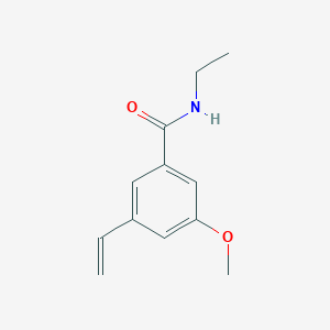 molecular formula C12H15NO2 B8152797 N-Ethyl-3-methoxy-5-vinylbenzamide 
