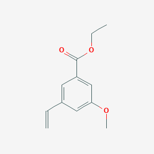 molecular formula C12H14O3 B8152804 Ethyl 3-methoxy-5-vinylbenzoate 