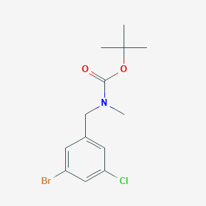 molecular formula C13H17BrClNO2 B8152818 tert-Butyl 3-bromo-5-chlorobenzyl(methyl)carbamate 