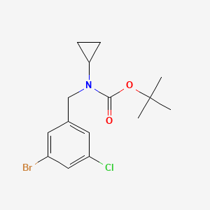 molecular formula C15H19BrClNO2 B8152819 tert-Butyl 3-bromo-5-chlorobenzyl(cyclopropyl)carbamate 