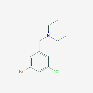 molecular formula C11H15BrClN B8152835 N-(3-Bromo-5-chlorobenzyl)-N-ethylethanamine 