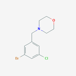 molecular formula C11H13BrClNO B8152856 4-(3-Bromo-5-chlorobenzyl)morpholine 