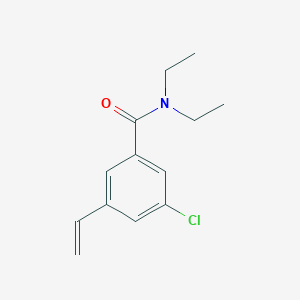 molecular formula C13H16ClNO B8152872 3-Chloro-N,N-diethyl-5-vinylbenzamide 