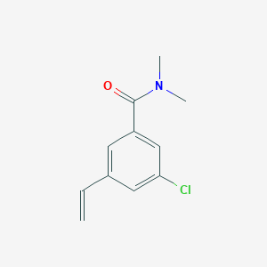 molecular formula C11H12ClNO B8152875 3-Chloro-N,N-dimethyl-5-vinylbenzamide 