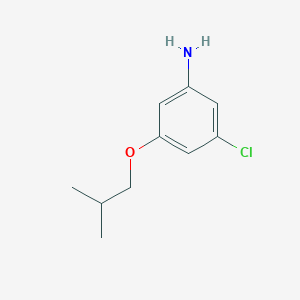 molecular formula C10H14ClNO B8152892 3-Chloro-5-isobutoxyaniline 