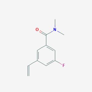 molecular formula C11H12FNO B8152924 3-Fluoro-N,N-dimethyl-5-vinylbenzamide 
