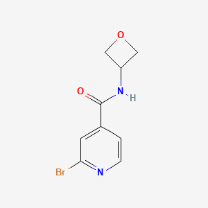 molecular formula C9H9BrN2O2 B8153007 2-Bromo-N-(oxetan-3-yl)pyridine-4-carboxamide 