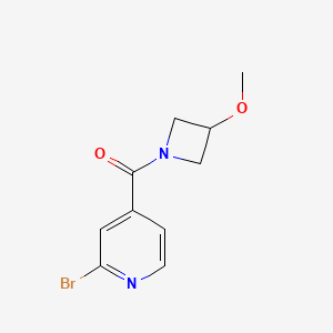 molecular formula C10H11BrN2O2 B8153011 2-Bromo-4-(3-methoxyazetidine-1-carbonyl)pyridine 