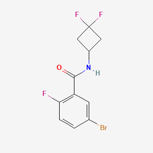 molecular formula C11H9BrF3NO B8153074 5-Bromo-N-(3,3-difluorocyclobutyl)-2-fluorobenzamide 