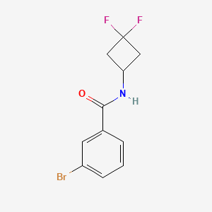 molecular formula C11H10BrF2NO B8153082 3-Bromo-N-(3,3-difluorocyclobutyl)benzamide 