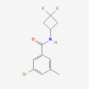 molecular formula C12H12BrF2NO B8153083 3-Bromo-N-(3,3-difluorocyclobutyl)-5-methylbenzamide 