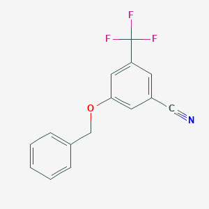 molecular formula C15H10F3NO B8153108 3-(Benzyloxy)-5-(trifluoromethyl)benzonitrile 