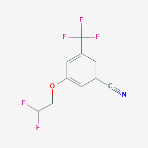 molecular formula C10H6F5NO B8153121 3-(2,2-Difluoroethoxy)-5-(trifluoromethyl)benzonitrile 