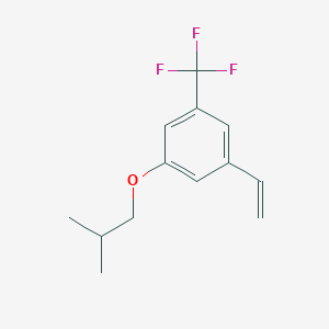 molecular formula C13H15F3O B8153147 1-Isobutoxy-3-(trifluoromethyl)-5-vinylbenzene 