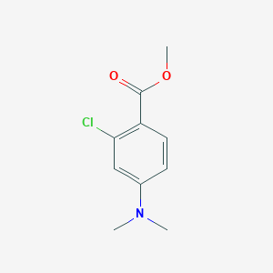 molecular formula C10H12ClNO2 B8153216 Methyl 2-chloro-4-(dimethylamino)benzoate 