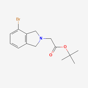 molecular formula C14H18BrNO2 B8153261 (4-Bromo-1,3-dihydro-isoindol-2-yl)-acetic acid tert-butyl ester 