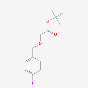 molecular formula C13H17IO3 B8153301 (4-Iodo-benzyloxy)-acetic acid tert-butyl ester 