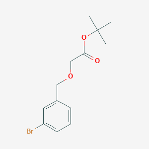 molecular formula C13H17BrO3 B8153307 (3-Bromo-benzyloxy)-acetic acid tert-butyl ester 